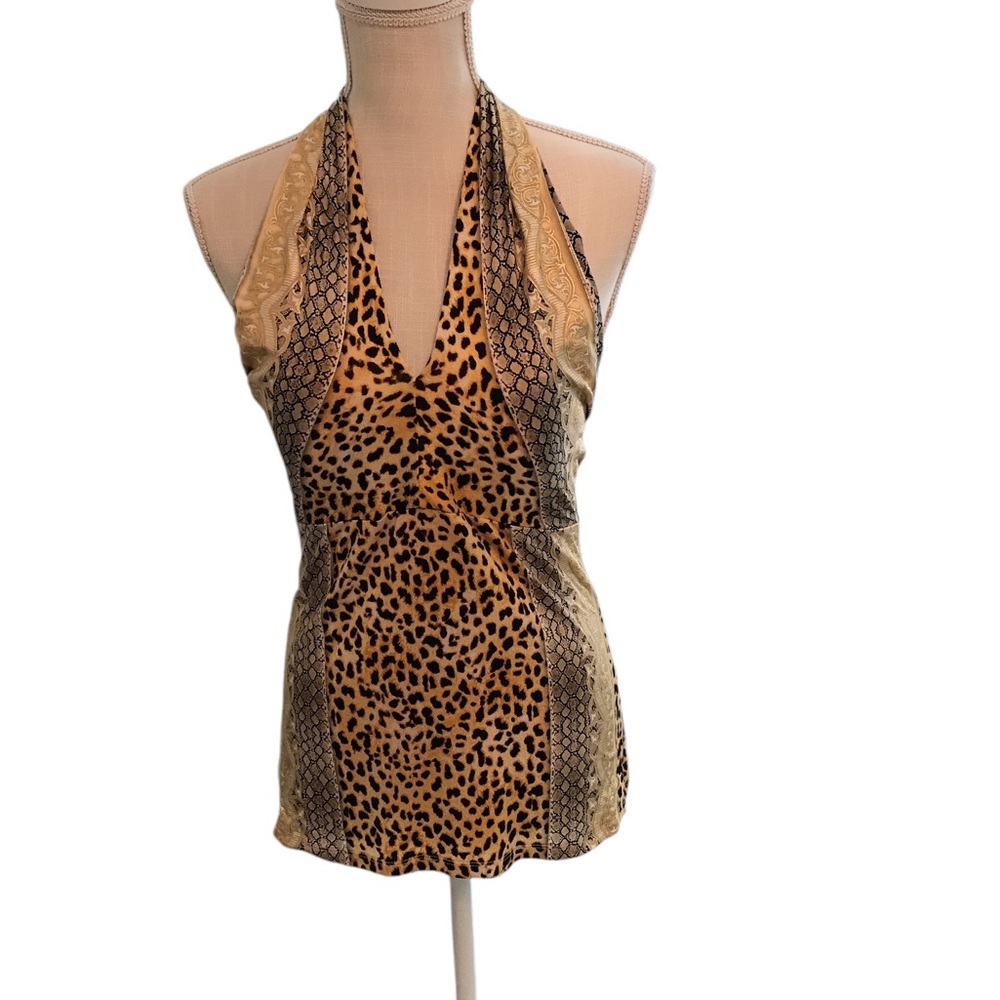 Leopard Print Halter Top
